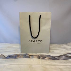 Gearys Beverly Hills STORE shopping bag w/ ribbon